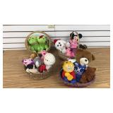 Baskets of Stuffed Animals