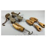 Roller Skates and Wood Shoe Stretchers