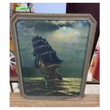 Nautical Sailboat Picture In Frame