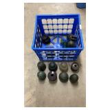 Basket of Glass Insulators