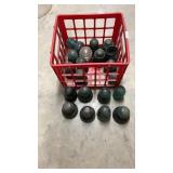 Basket of Glass Insulators