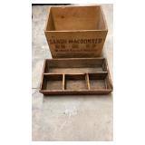2 Wooden Boxes