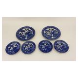 6 Maruta Blue Willow Plates
