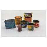 Lot of Old Tins