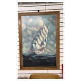 Large Sailing Boat Portrait