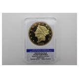 1849 Liberty Head Double Eagle Replica