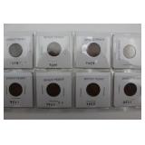 8 Old Wheat Cents