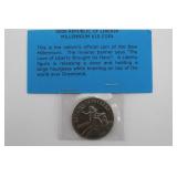 10$ Republic of Liberia Coin