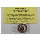 1 Half Dollar with Statehood Quarter Image