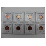 8 2009 Lincoln Cents Set