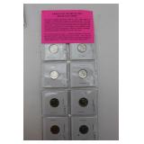 8 Uncirculated Roosevelt Dimes