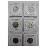 6 Uncirculated Jefferson Nickles