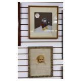 2 Children Portraits;One Painting, One 3D