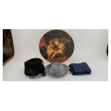 Hat Box with Hats and Scarf