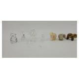 Princess House Lead Crystal Bear, Ram, Elephants