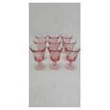 Pink Stemmed Glasses
