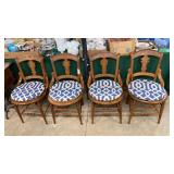 4 Cane Bottom Chairs-Bottoms are Damged