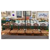 6 Dining Room Chairs-2-Captian Chairs, 4-Regular