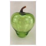Green Apple Blown Art Glass