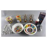 Assorted Kellogg Dish-ware and Glasses