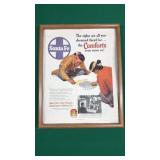 Santa Fe Railroad Magazine Page Framed
