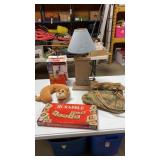 Nutri Slicer, Scrabble, Neck Pillow, Lamp, Purse
