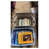 2 Totes of Assorted Books