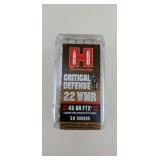 Hornady .22 Magnum Critical Defense 45 Gr FTX