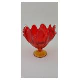 Amberina Glass Dish