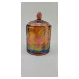 Carnival Glass Covered Dish