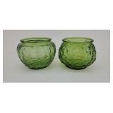 Green Glass Jars
