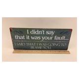 Metal Sign 12" x5" - I Didn