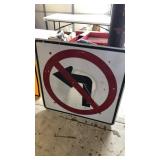 No Turn Sign