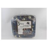 Queen 3 Piece Comforter Set With Two Shams