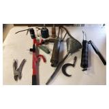 Grease Gun; Oil Cans; Club Lock; Micrometer
