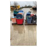 2 Pallets Of Tubs And Lids