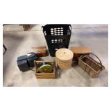 2 Jewelry Boxes and Assorted Baskets