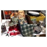 2 Boxes Country Decorations And Elec. Grill