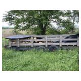 Wood Trailer-Comes with Split Wood