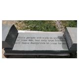 Tumbled Custom "Friends" Bench, 3 Pieces, 48"