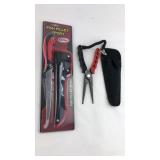 9" Fishing Pliers and Fillet Knife