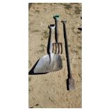 Aluminum Shovel, Garden Fork