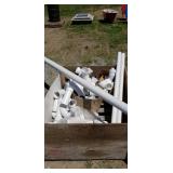 Large Crate of Assorted PVC Pipe