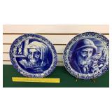 Delft Bock Frires 12" Plates. Times 2