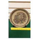 Poole 8" Plate- Great Horned Owl