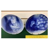 2-Old Copenhagen Blue Denmark Plates
