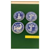 4-Royal Copenhagen, Denmark 6" Plates