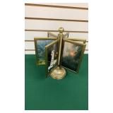 Brass Revolving Picture Frame