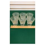 6 Depression Sherbet Cups