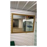Gold Trim Beveled Mirror 45"w x 35"h